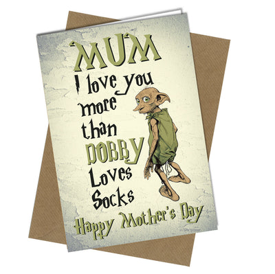 941 mothers day card dobby harry potter rude funny cheeky - fortnite mothers day card