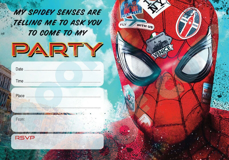 99 Spiderman Invitations | close-to-the-bone-greeting-cards