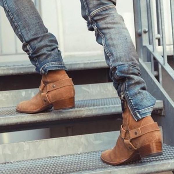 mens western style ankle boots