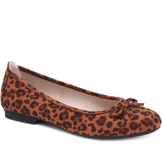 leopard ballet pumps