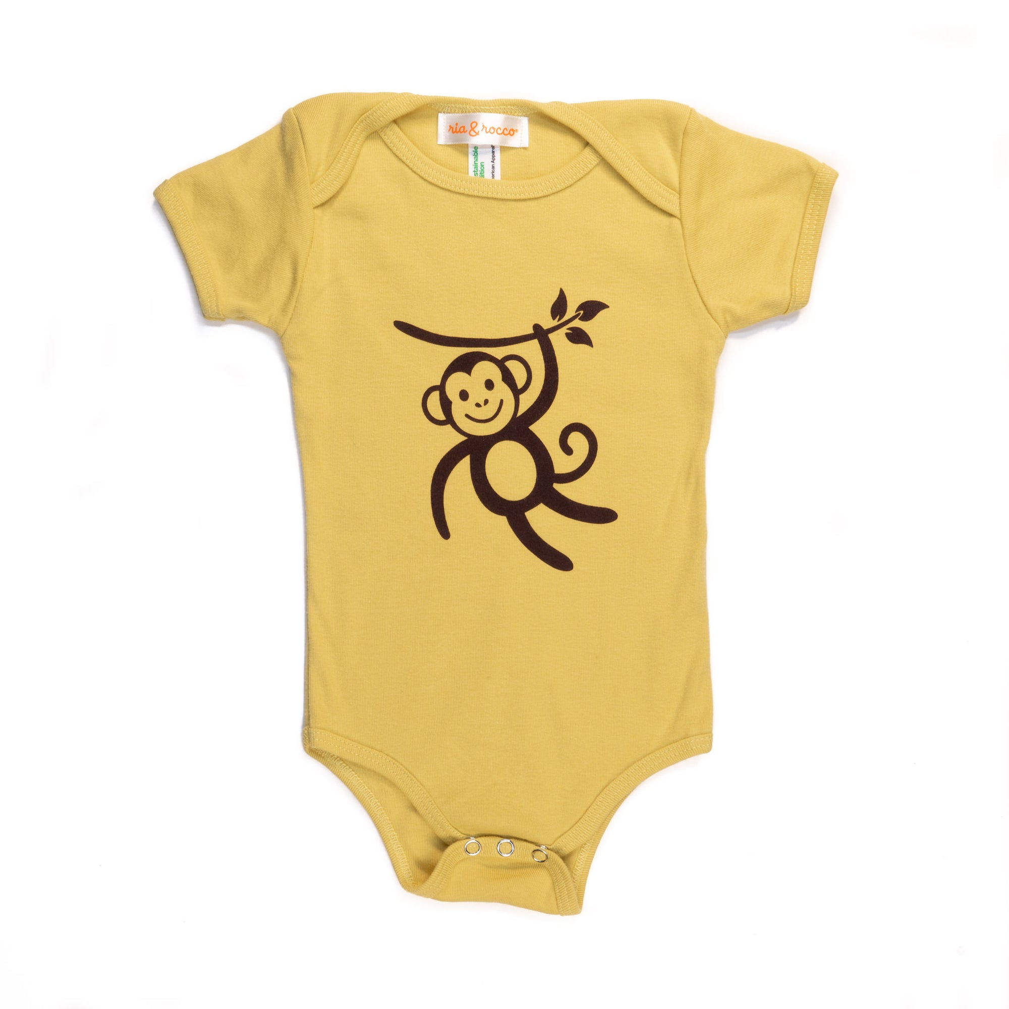 mustard baby onesie