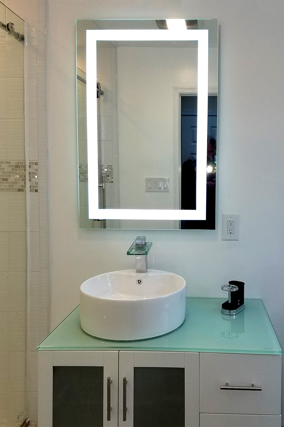 Front Lighted LED Bathroom Vanity Mirror 36 X 60 Rectangular   LED Bathroom Vanity Mirror Rectangular Front Lighted 36x60 E 1424x1424 