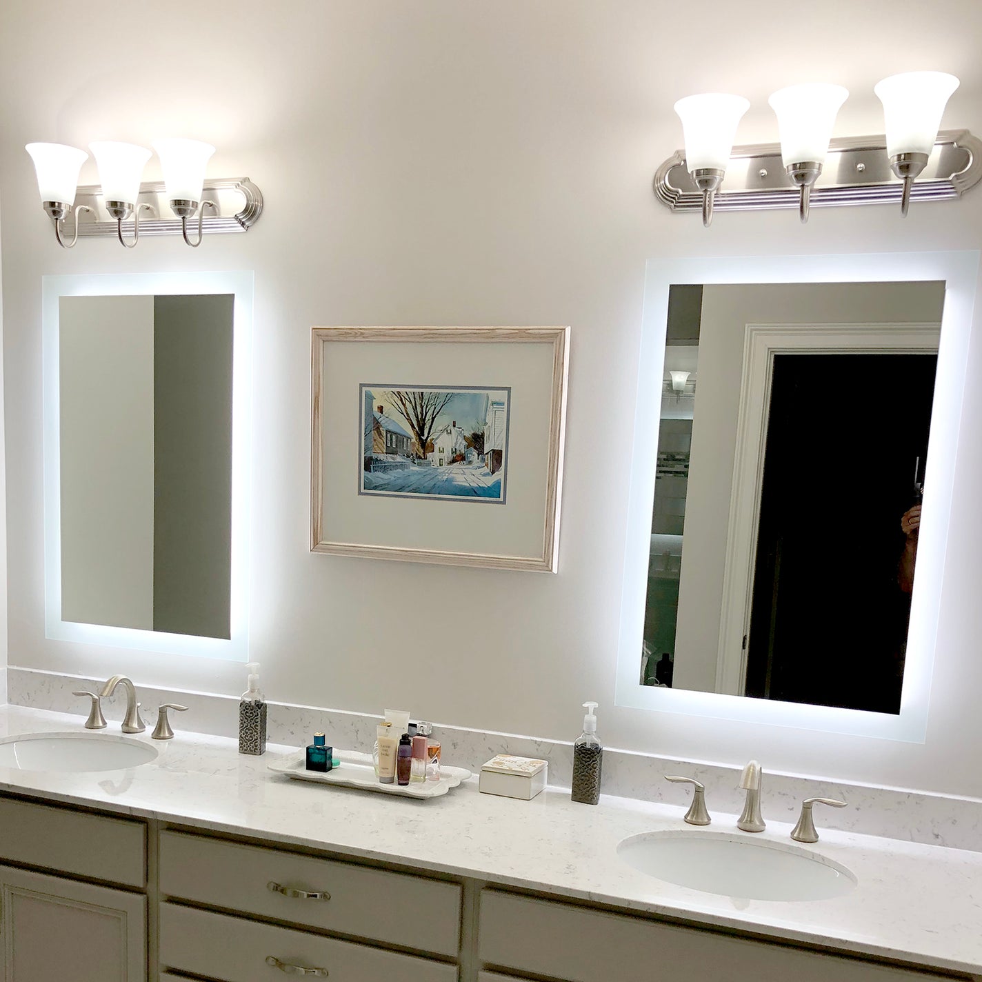 SideLighted LED Bathroom Vanity Mirror 24" x 36