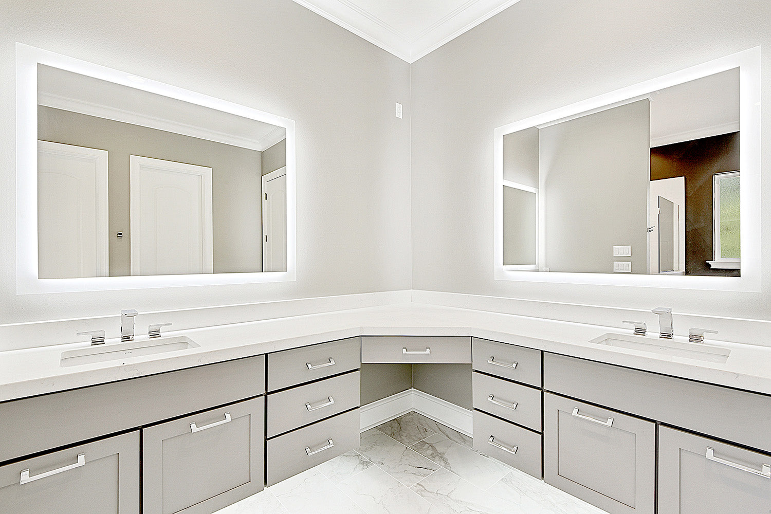 Sleek Bathroom Vanity Mirror