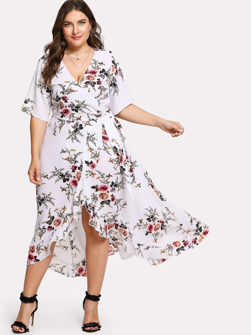 How To Wear Sexy Floral Summer Plus Size Dresses | Voluptuous Inc