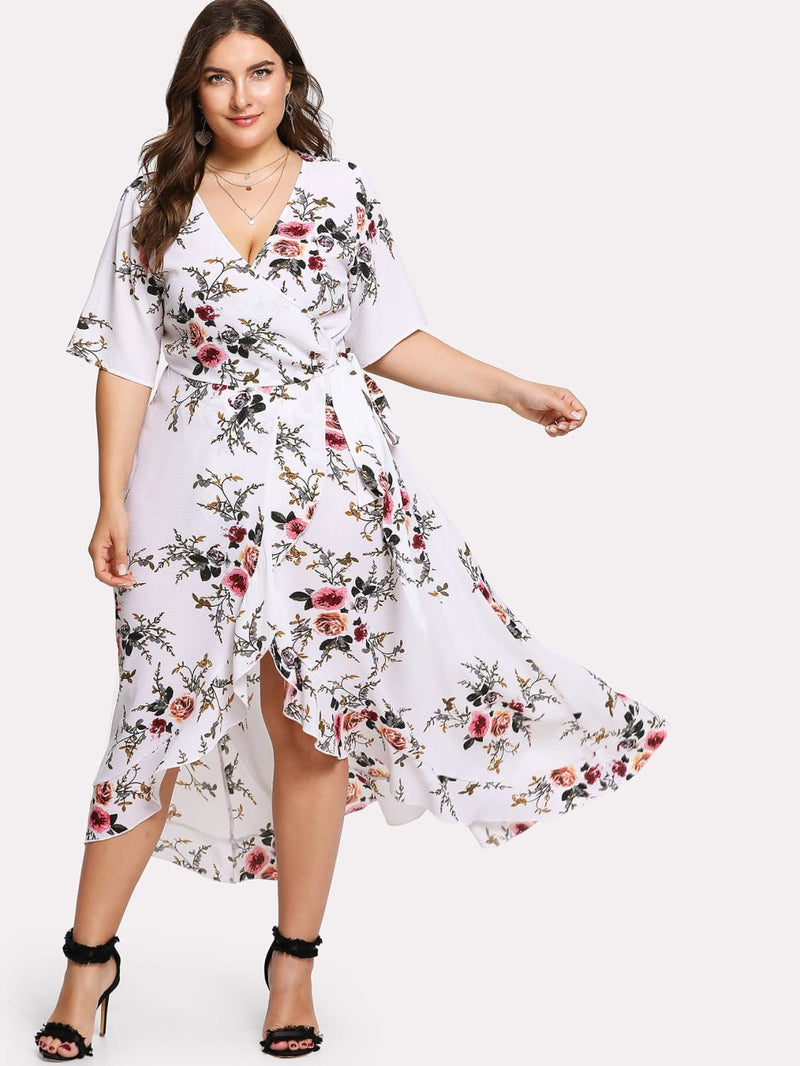 plus size floral summer dresses