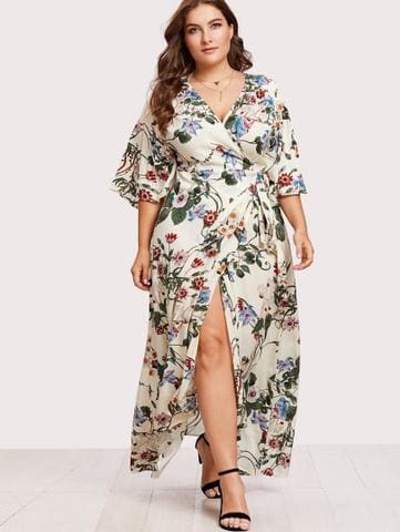 How To Wear Sexy Floral Summer Plus Size Dresses
