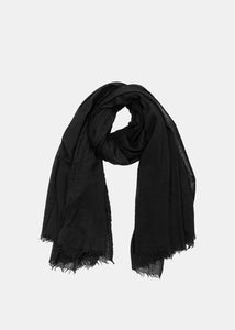 black sheer scarf