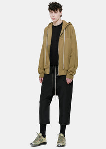 rick owens hooded cardigan