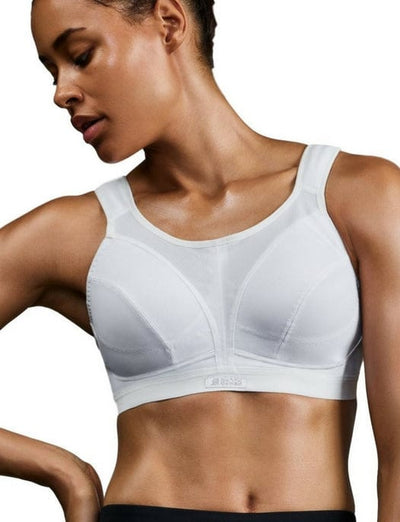 high impact white sports bra