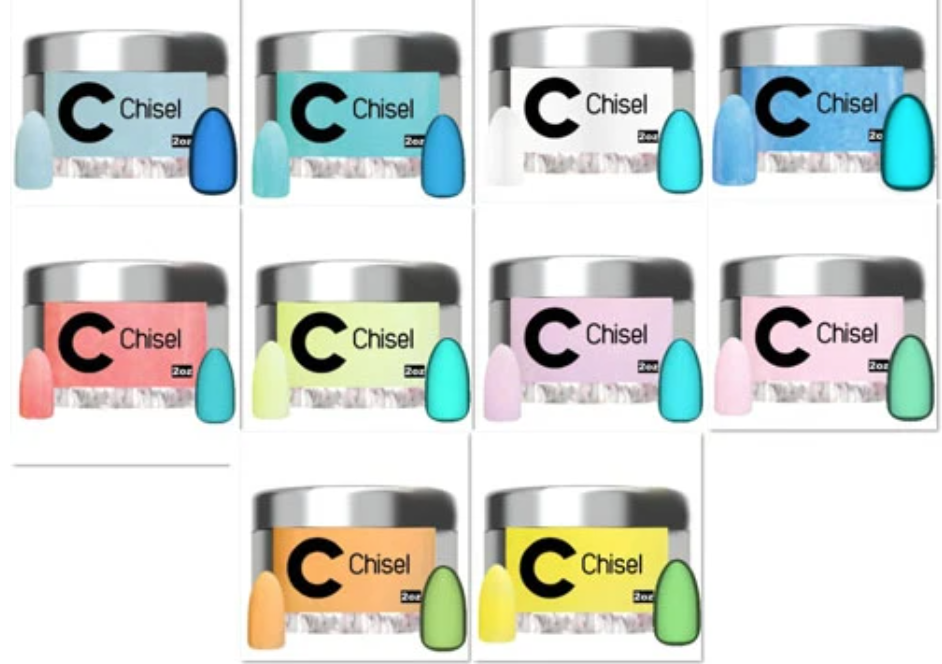 Chisel Nail Powder Color Chart Dip - wide 3