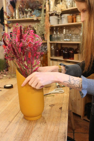 golden plant pots