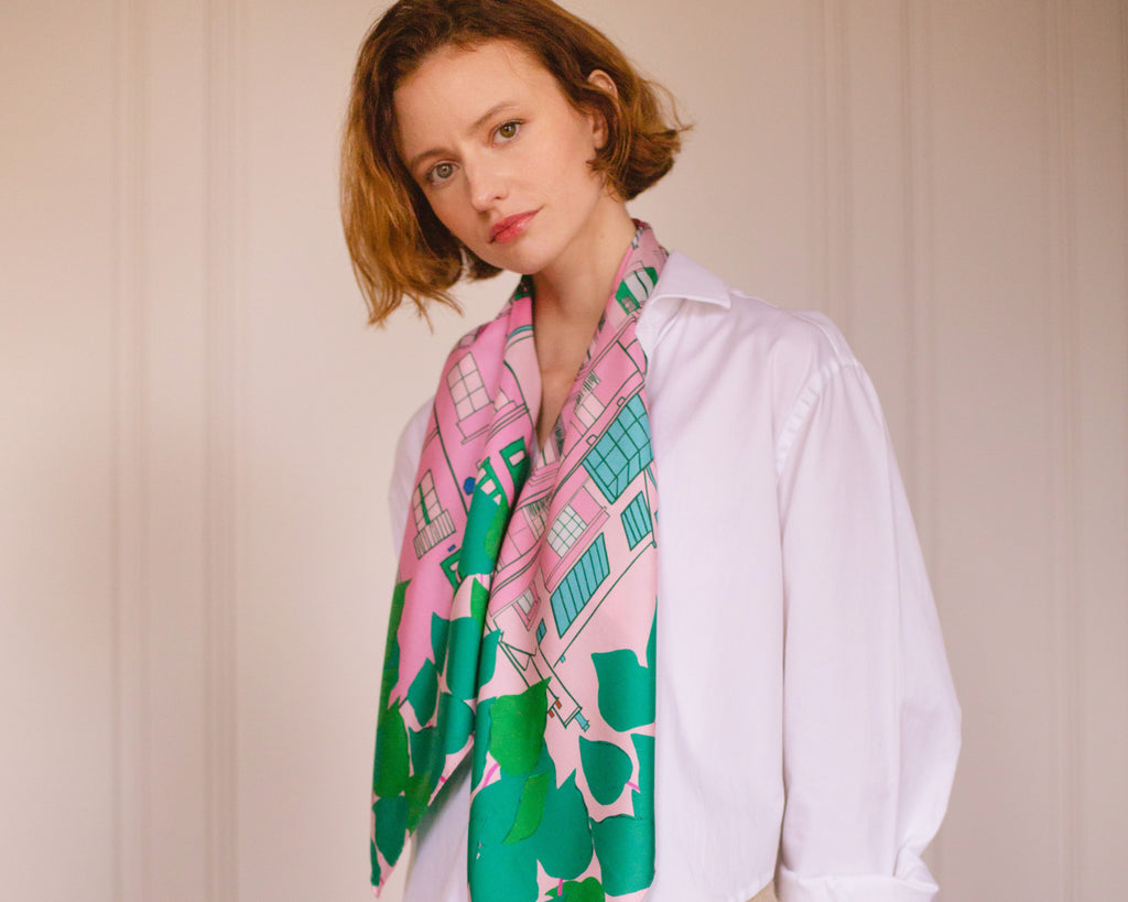 silk scarf - how to wear