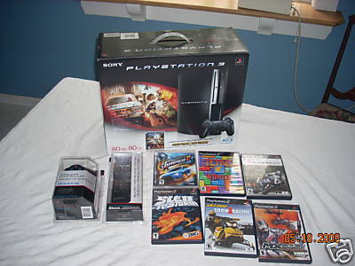  Sony Playstation 3 80GB Game System BluRay HDMI