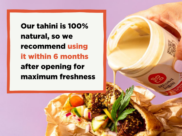 how long does tahini last infographic