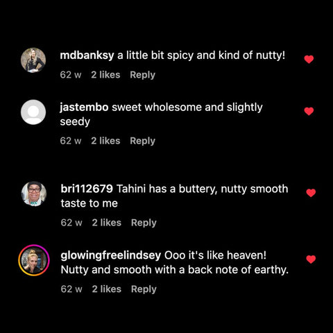 4 opinions on what tahini tastes like