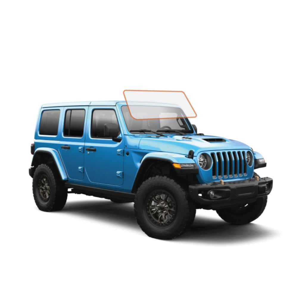 MotoShield Pro Premium Professional 2mil Precut Ceramic Window Tint Film  for 2011-2017 Jeep Wrangler 4 Door Hard Top — (Front Windshield 75%) +  Lifetime Warranty – MotoShield Pro