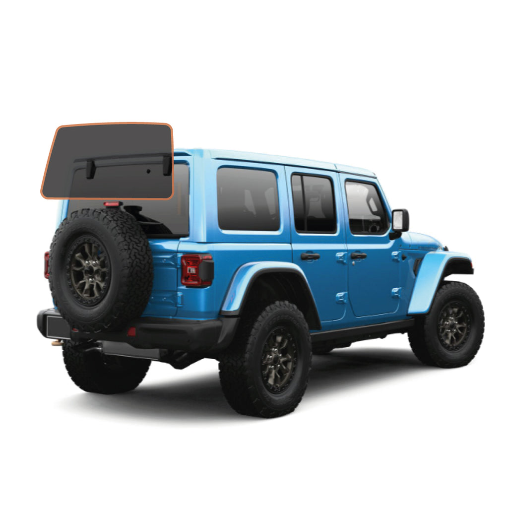 MotoShield Pro Premium Professional 2mil Precut Ceramic Window Tint Film  for 2011-2017 Jeep Wrangler 4 Door Hard Top — (Rear Driver/Passenger 25%) +  Lifetime Warranty – MotoShield Pro