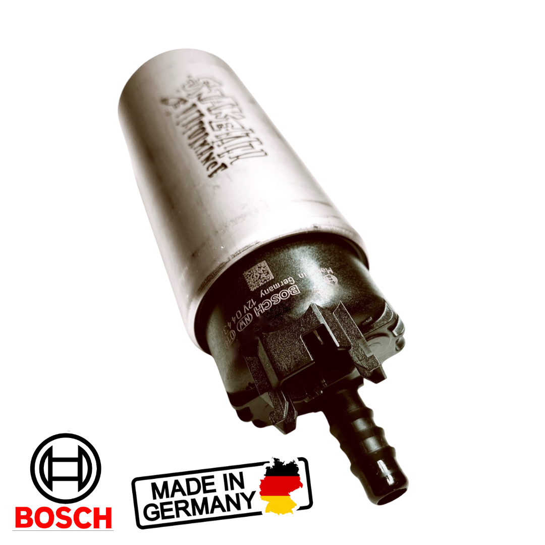 BOSCH 300LPH Universal External Inline Fuel Pump Gas Genuine