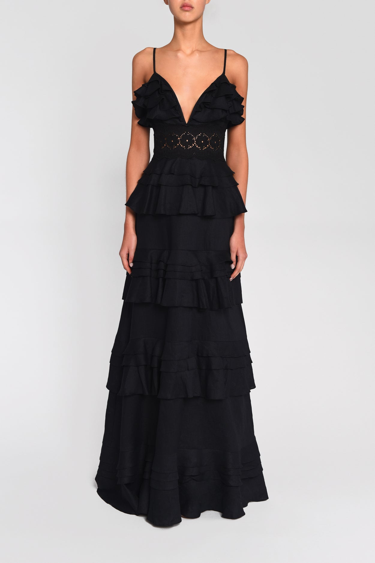 true decadence maxi dress with pleats