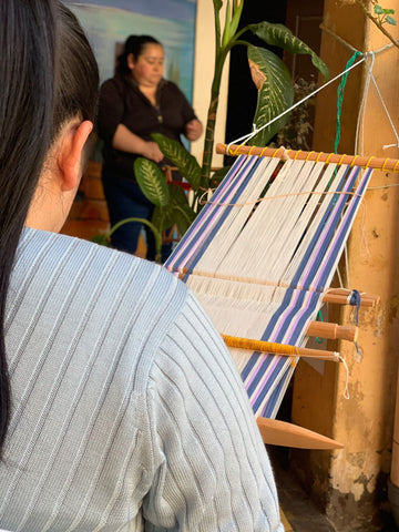 Weaver, weaving, sustainable fashion