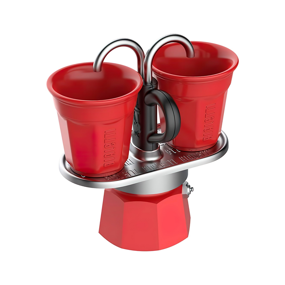 Bialetti Mini Express - 2 cup Red Set