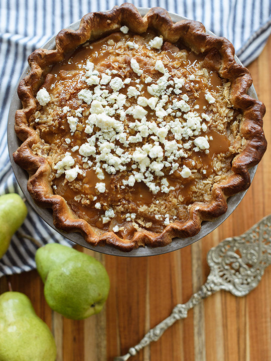 Justice of the Pies - Blue Cheese Praline Pear Pie