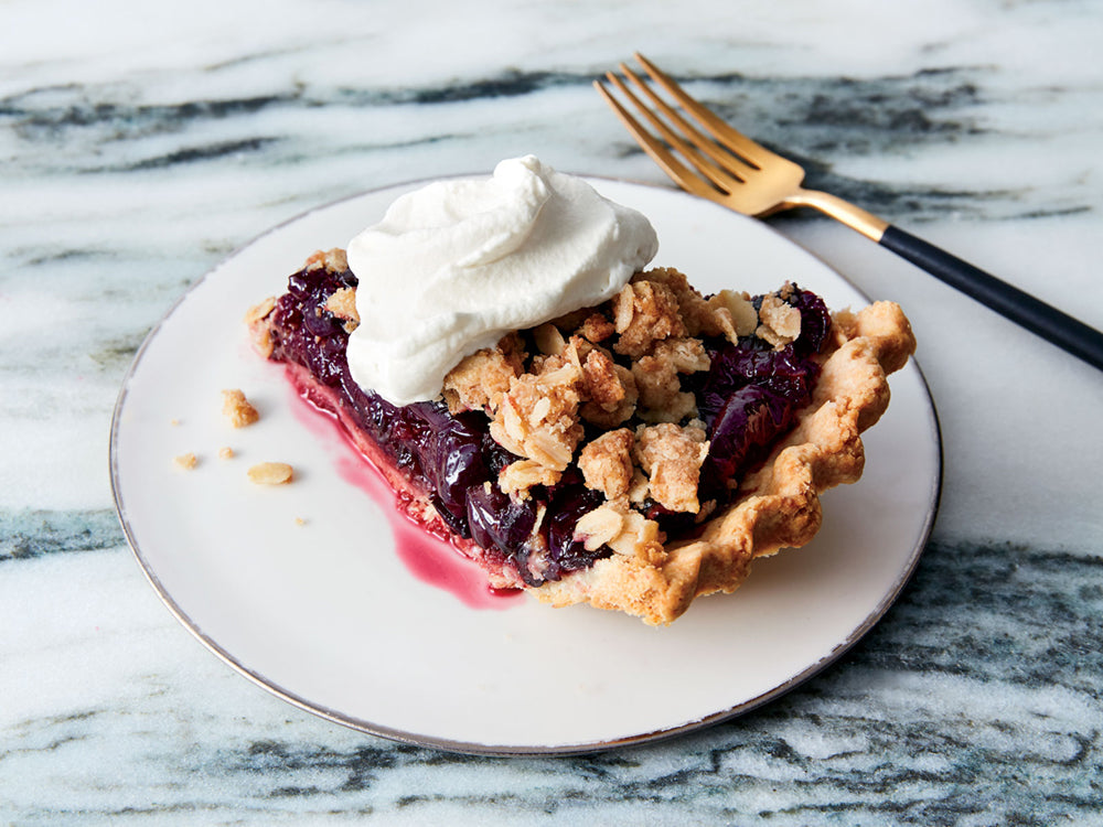 Justice of the Pies - Dark Cherry Crumble Pie Recipe