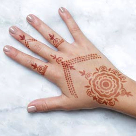 Camellia Mandala Henna Design