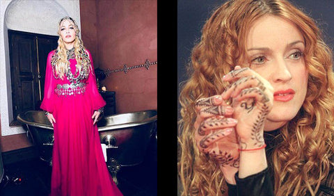 Madonna's floral henna designs from her Frozen music video