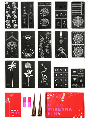 Henna Tattoo Kit With Stencil