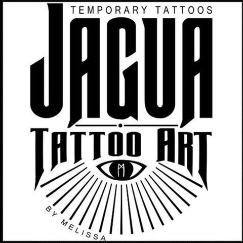 A brand image featuring temporary tattoos, jagua tattoo art by melissa.