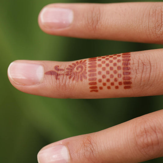 Flower Power Henna Stencil