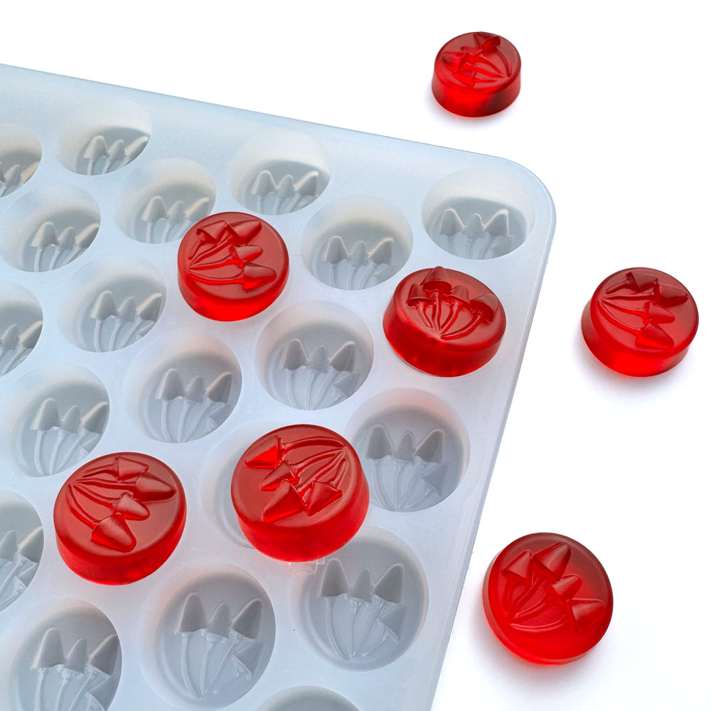 4 mL Magic Mushroom Gummy Mold - Half Sheet - 168 Cavities