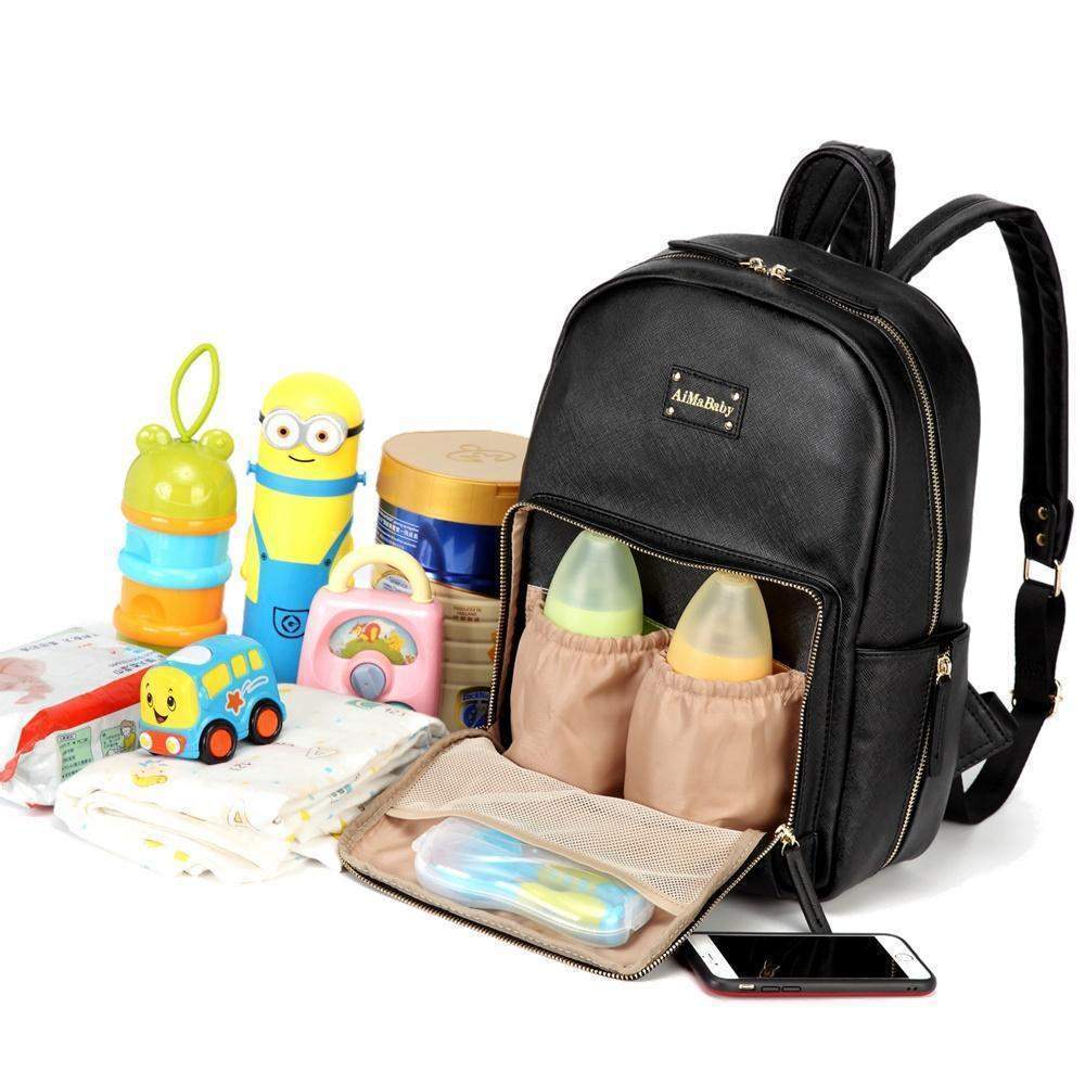Amazon Com Diaper Bag Backpack Multifunction Travel Nappy Bag Maternity Baby Bag Black Baby