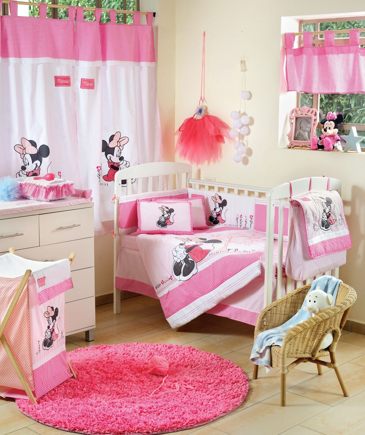 Disney Baby Minnie Mouse Flower Crib Set Babymoonnursery