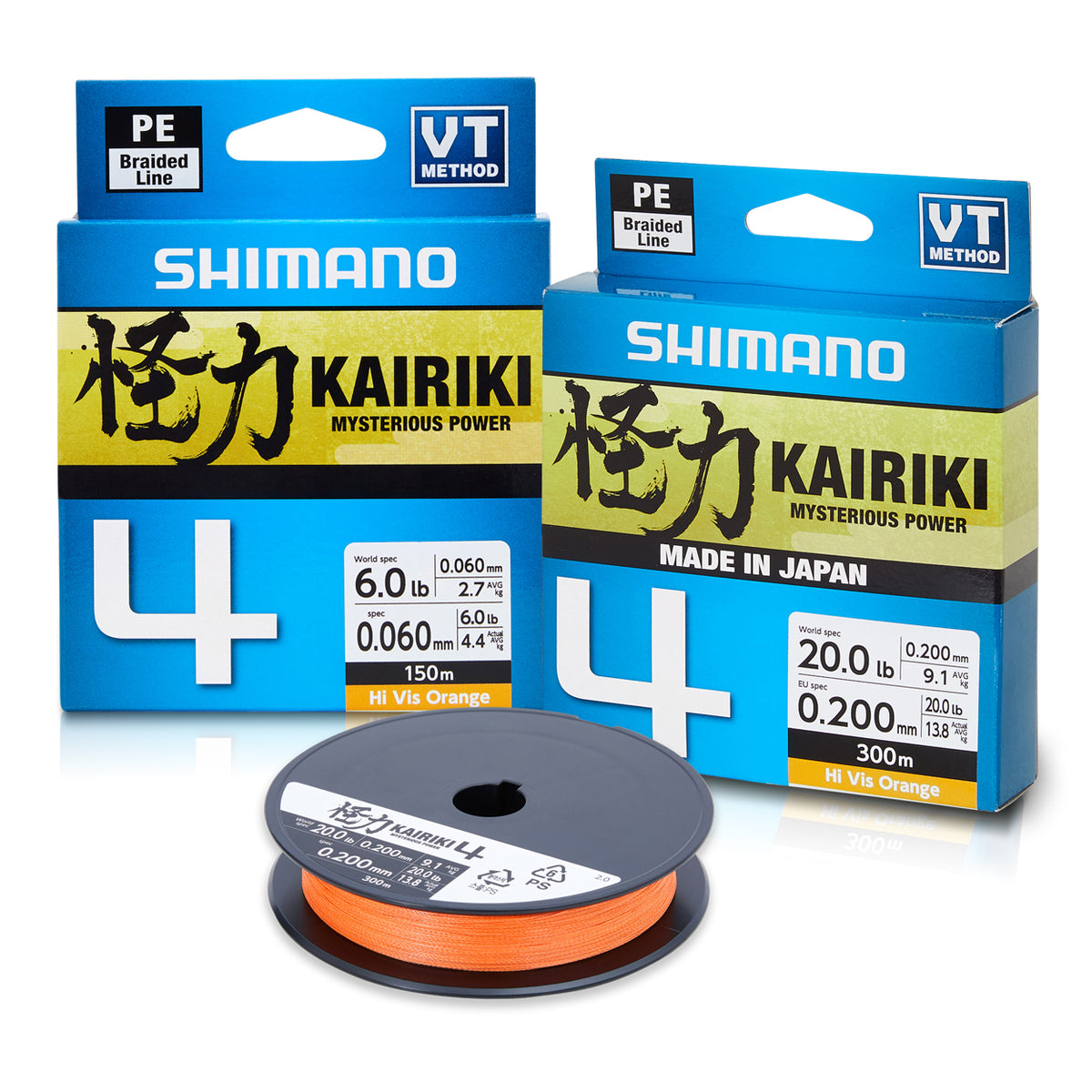 Shimano Kairiki 8 Braid Line 300m Green 60lb