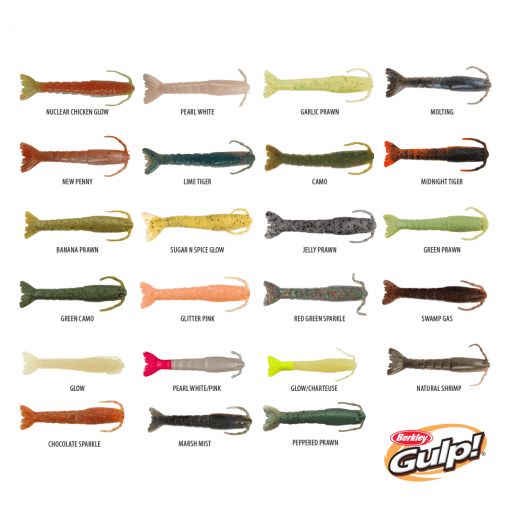 Berkley Gulp Shrimp Soft Plastics 3in - Addict Tackle