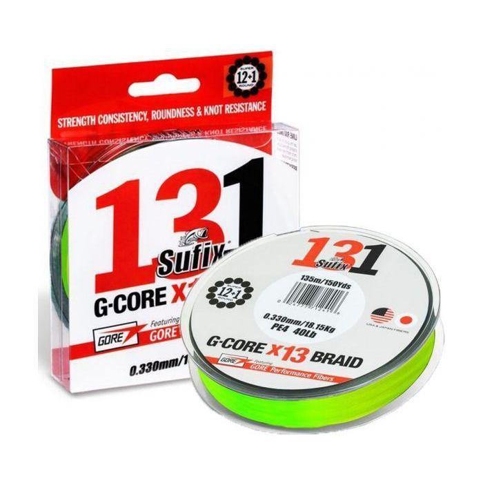 Sufix G-Core X13 131 Braid 300yd - Addict Tackle