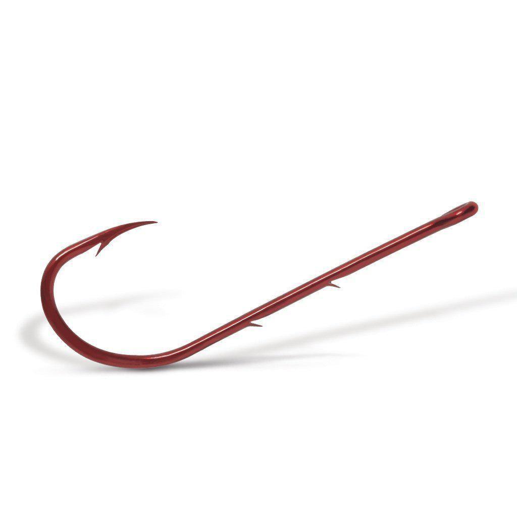 500X Long Shank Baitholder Hooks RED Size 8# Fishing Tackle