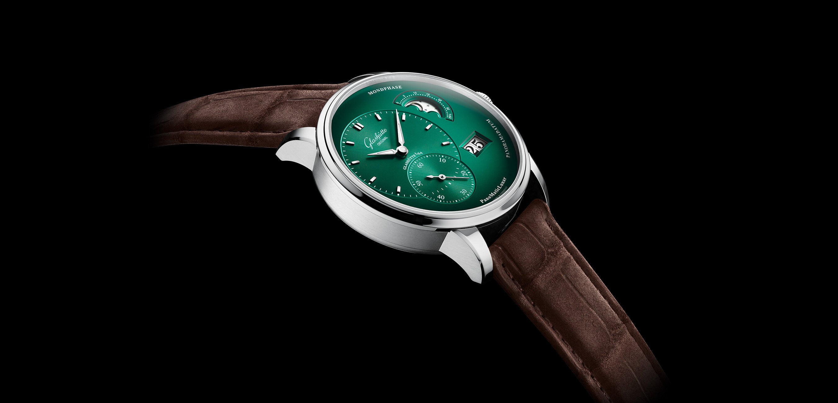 Glashütte Original presents exciting new Pano with deep green dial