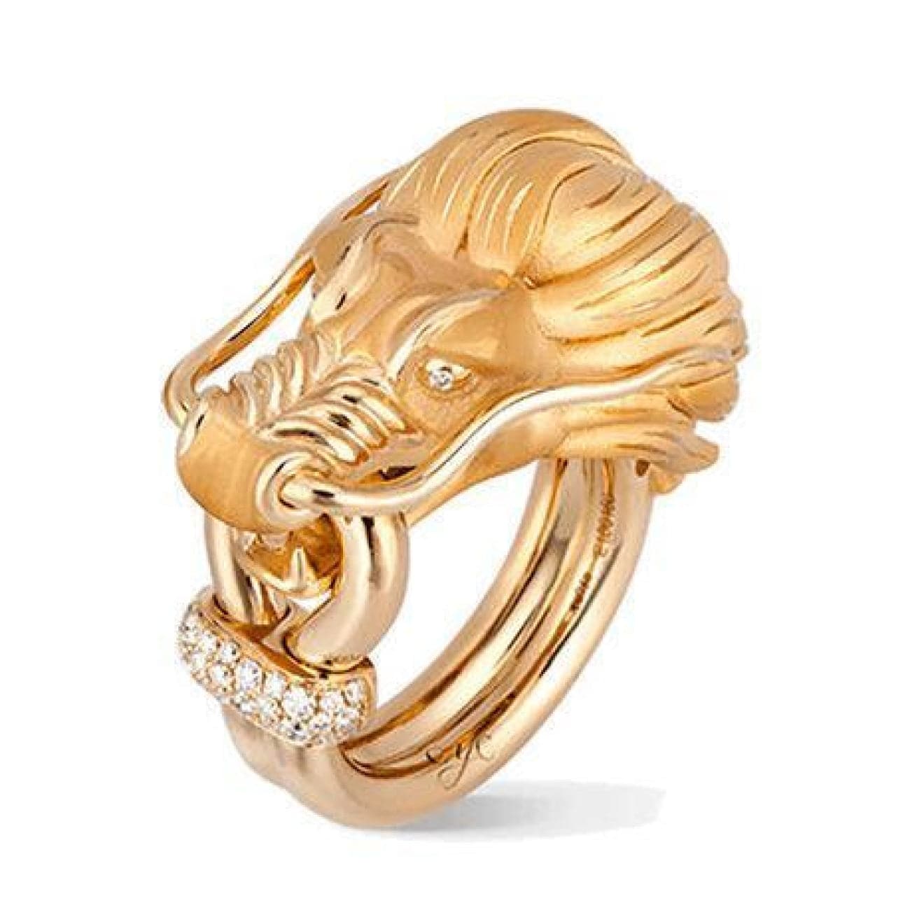 Drama bagage Afrika Carrera Y Carrera 18k Yellow Gold Dragon Secret Xl with Diamonds Ring -  Jewelry | Manfredi Jewels