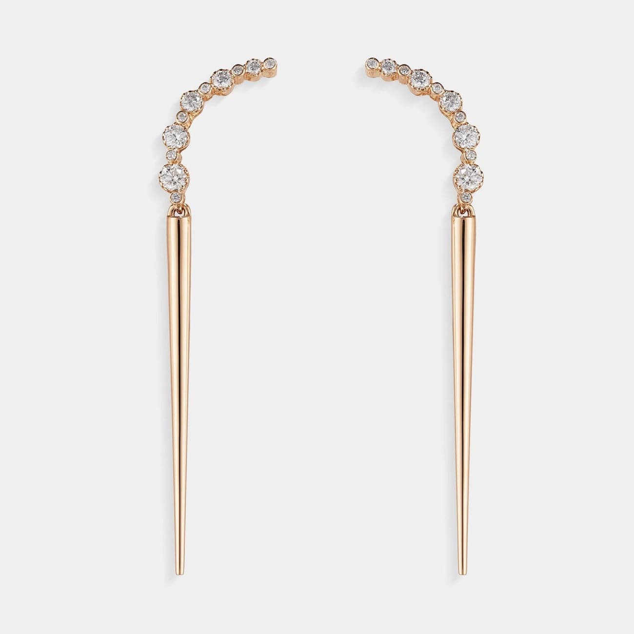 Crivelli 18kt Yellow Gold Dangle Spike Earrings - Jewelry | Manfredi Jewels