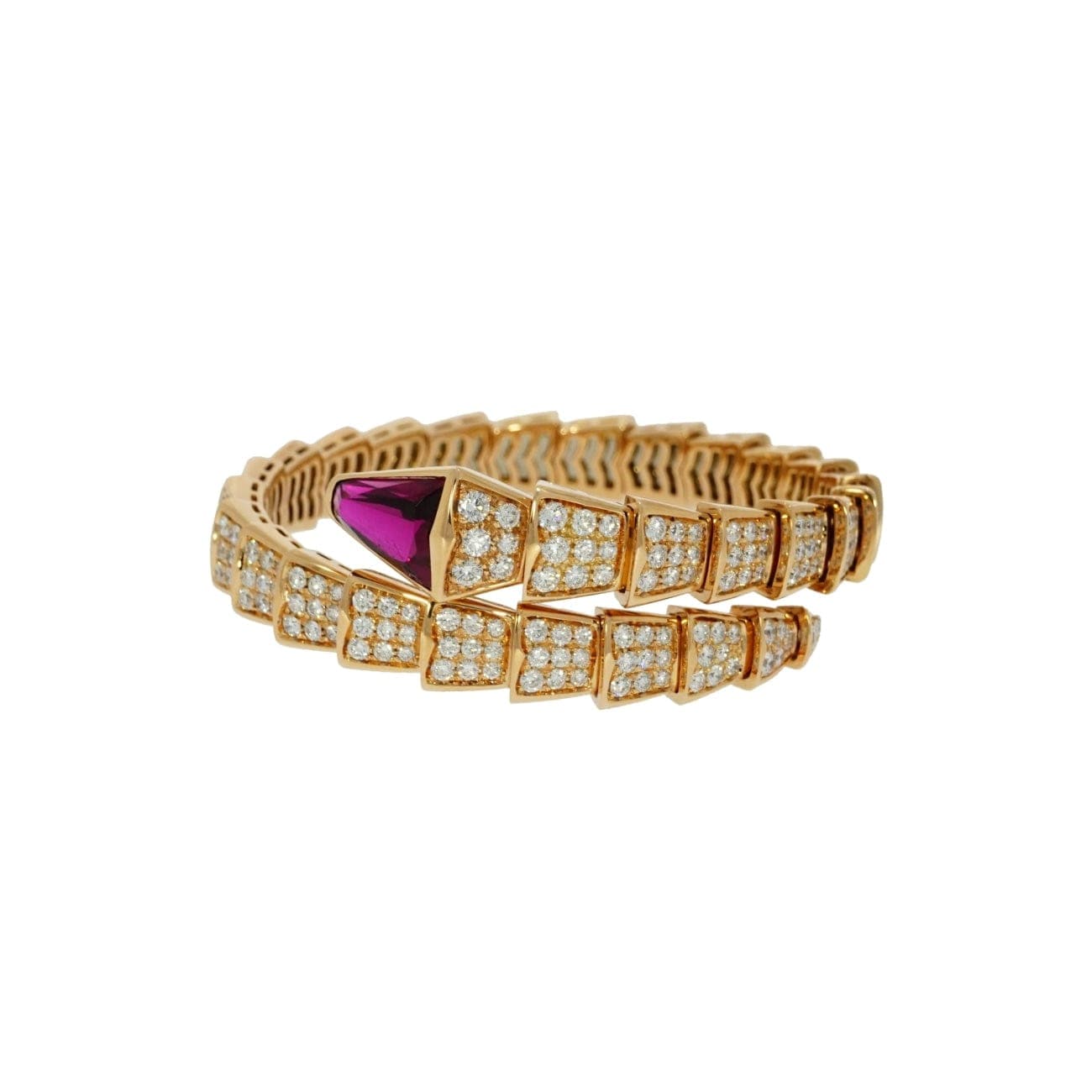 Estate Jewelry Bvlgari Serpenti Rose Gold Diamond Bracelet - Estate Jewelry  | Manfredi Jewels