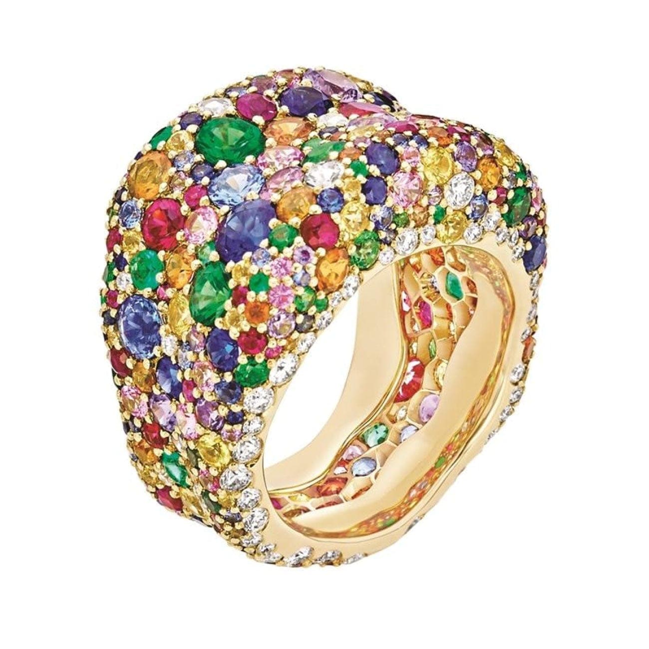 Fabergé Emotion Multi-coloured thin Ring - Watches | Manfredi Jewels