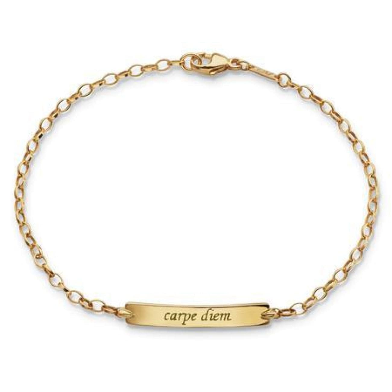 18K Yellow Gold ?Audrey? Link Slim Charm Bracelet - Charms & Bracelets by Monica Rich Kosann