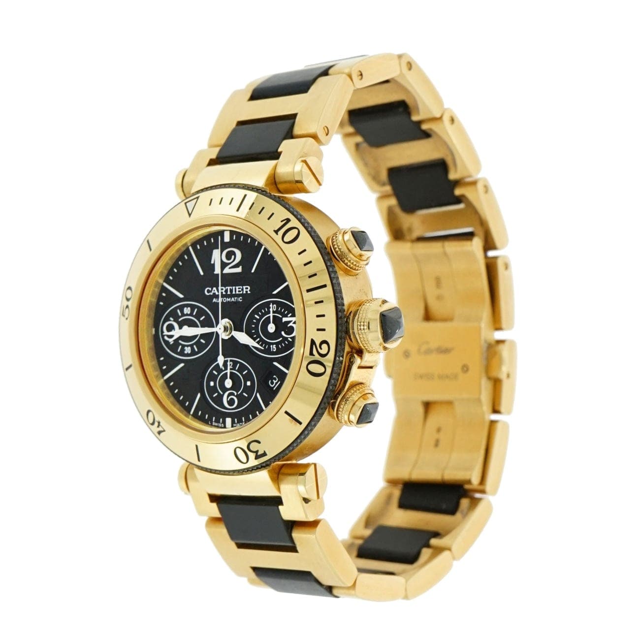 cartier pasha chrono gold