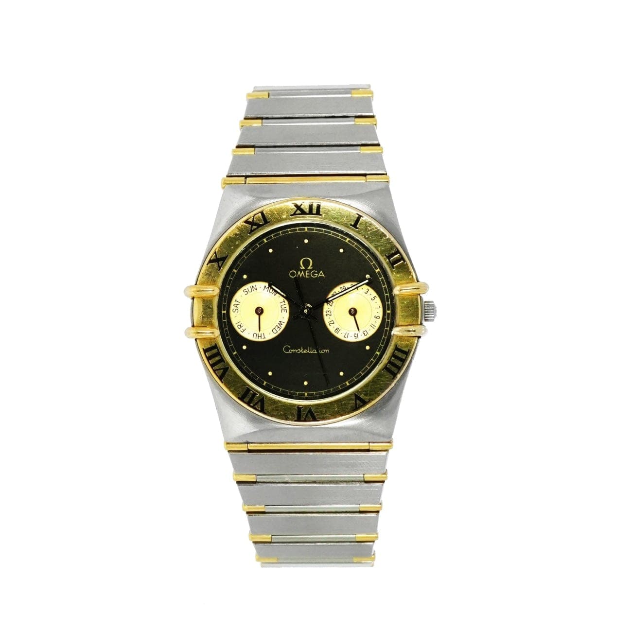 omega constellation day date gold