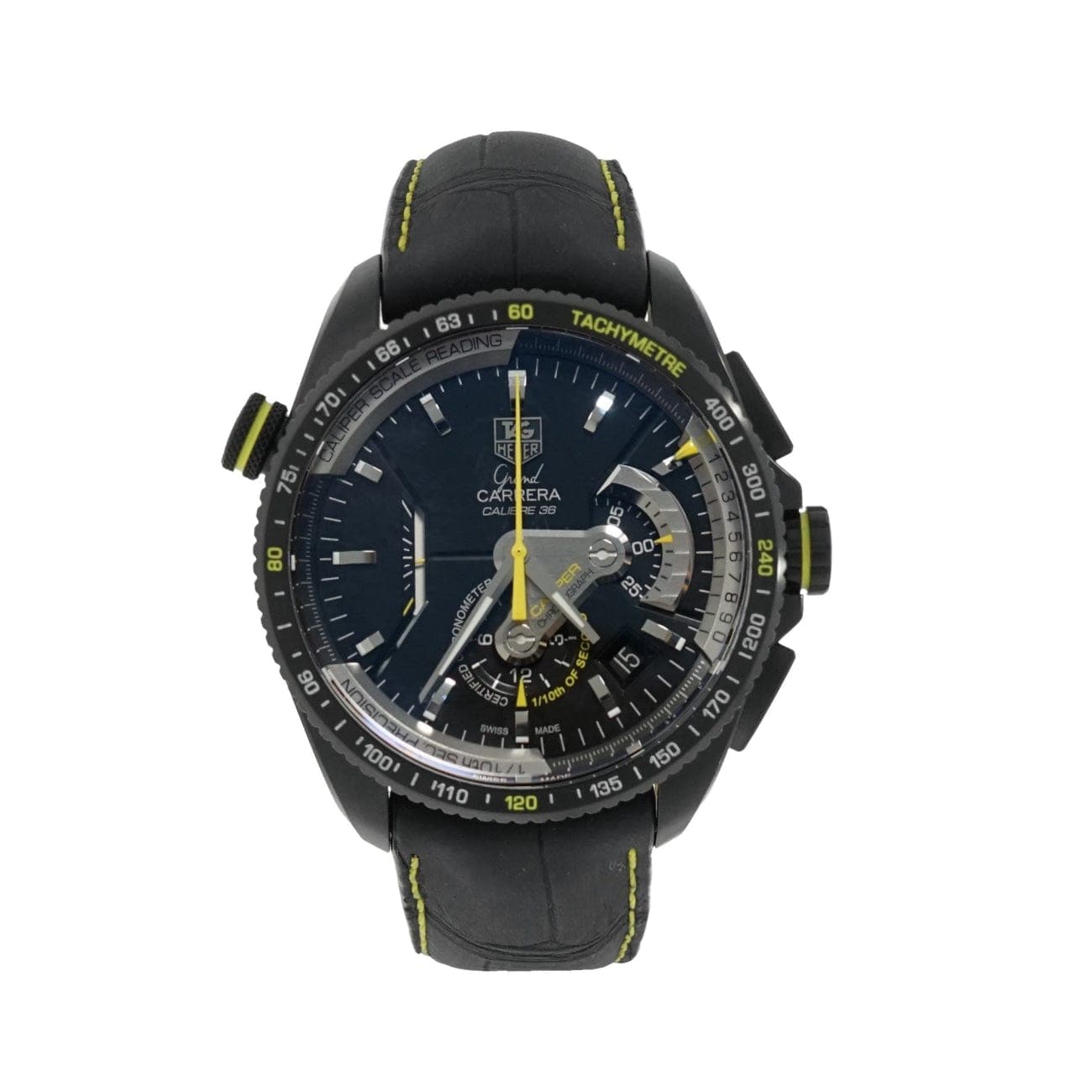 Tag Heuer Grand Carrera Calibre 36 Caliper Titanium Watch CAV5186