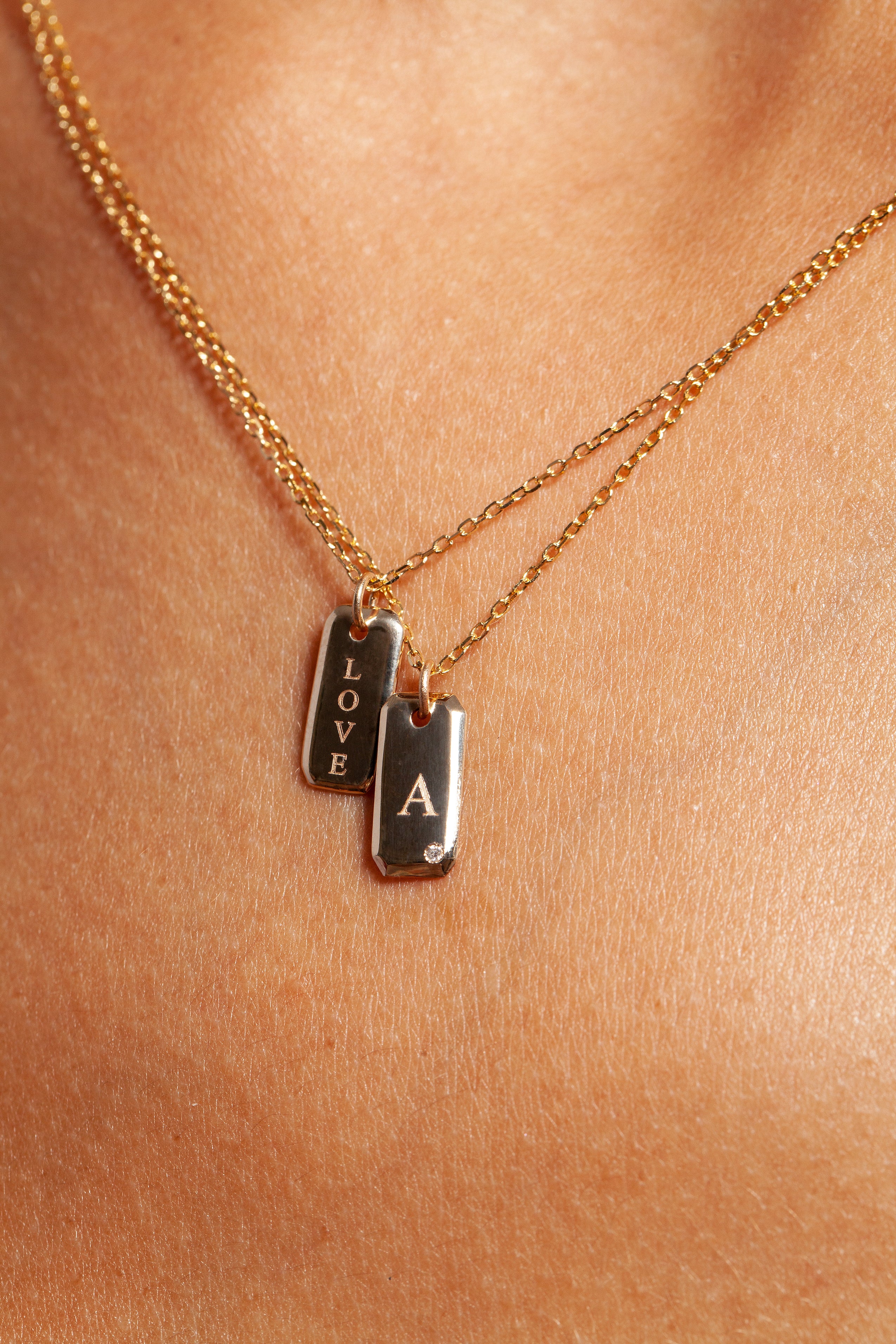 Tag Me Initial Necklace